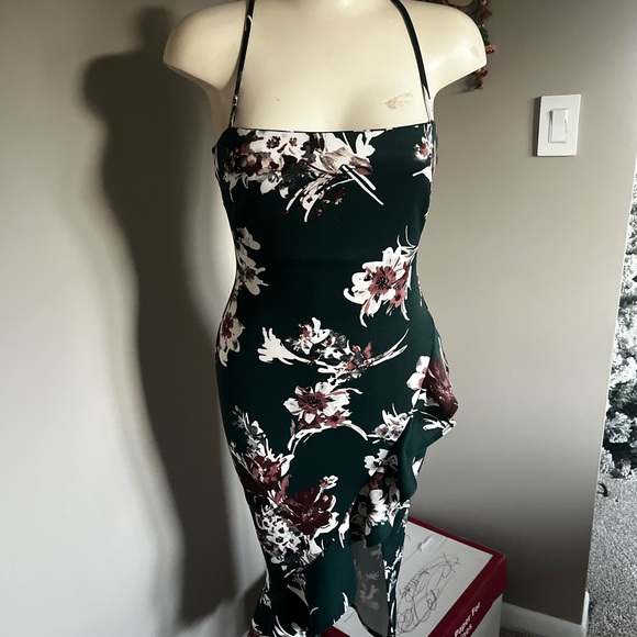 Floral Green Dress - Picture 1 of 2